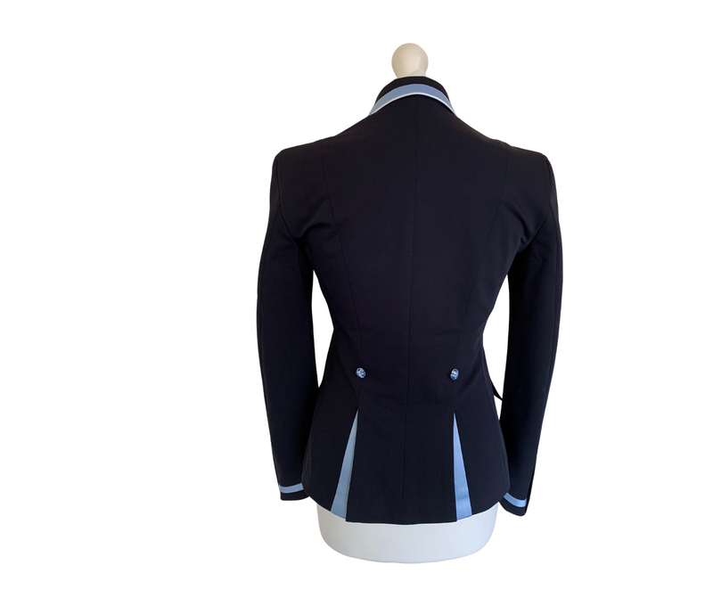 SALE Ladies Charlotte Short Jacket, Navy & Sky Blue