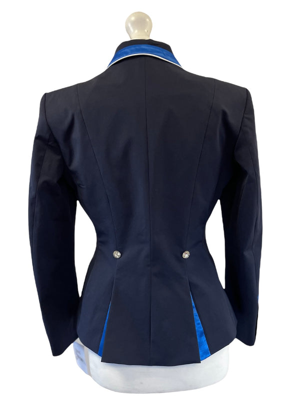 SALE - Ladies Charlotte Short Jacket, Navy, Royal Blue contrast
