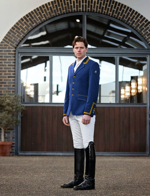 Cameron Short Jacket, Deep Royal Blue & Gold