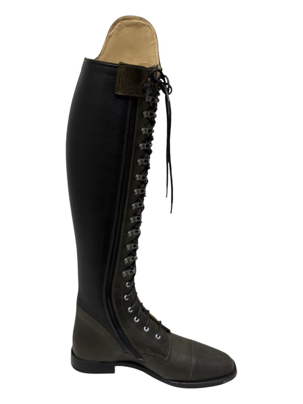 Cavallo Olive Green laced Dressage/Training Boot size UK 5.5