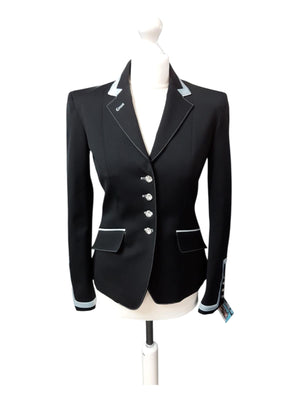 Sale -  Ladies Charlotte Short Jacket, Dark Charcoal Helle & Slate