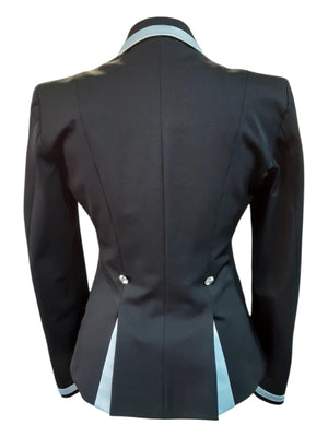 Sale -  Ladies Charlotte Short Jacket, Dark Charcoal Helle & Slate