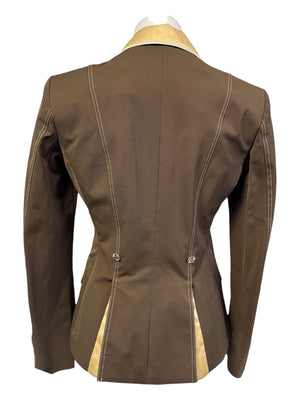 Sale Ladies Charlotte Short Jacket FC Brown & Neo Gold Contrast