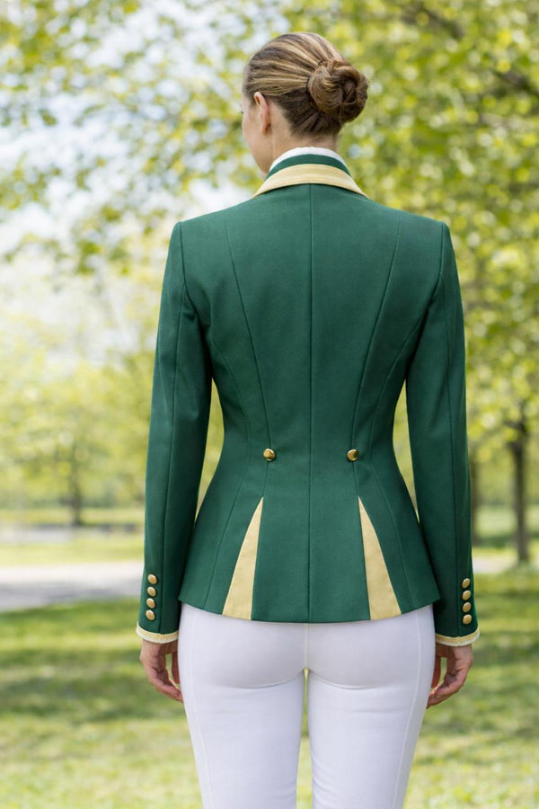 SALE Ladies Charlotte Short Jacket, Green & Lemon size UK8