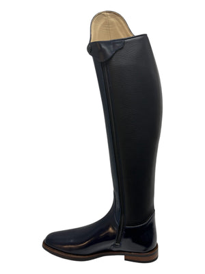 Sale Cavallo Navy Patent Dressage Slim Competition Boot size UK6 & UK 6.5