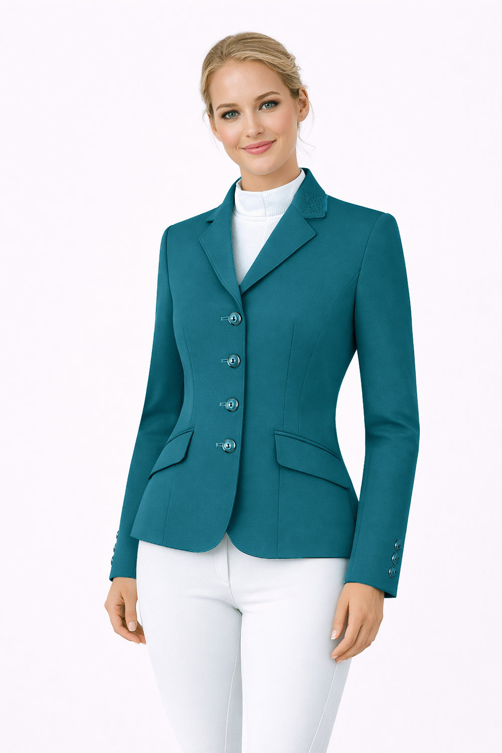 Ladies Charlotte Short Jacket, Teal