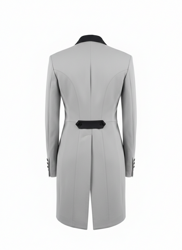 Ladies Isabell Dressage Tailcoat, Silver Grey & Black