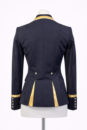 Sale Ladies Charlotte Short Jacket Navy & Neo Gold Contrast size UK6