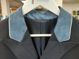 Men's Carl Dressage Tailcoat, Navy & Denim Suede