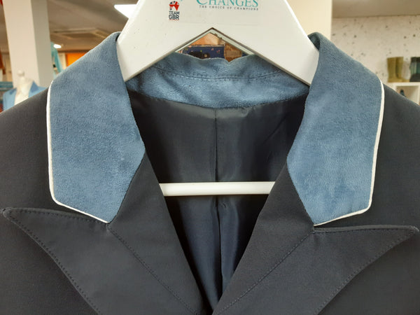 Men's Carl Dressage Tailcoat, Navy & Denim Suede