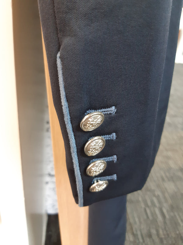 SALE - Men's Carl Dressage Tailcoat, Navy & Denim Suede - 32" SPL