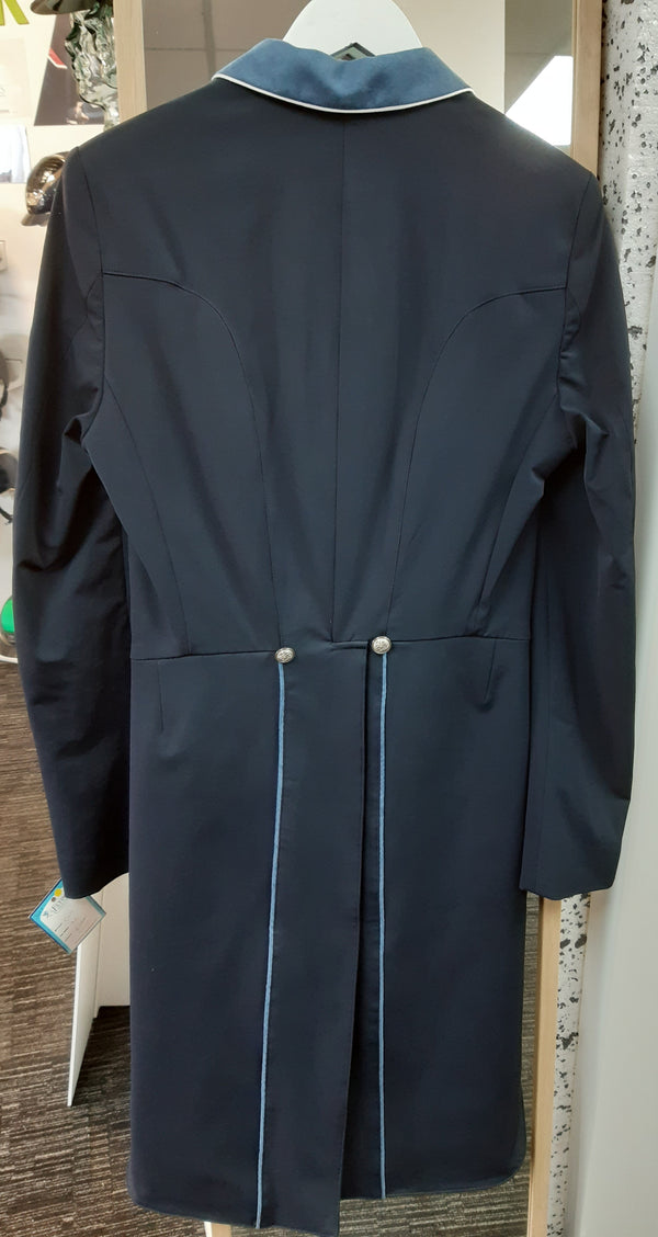 SALE - Men's Carl Dressage Tailcoat, Navy & Denim Suede - 32" SPL
