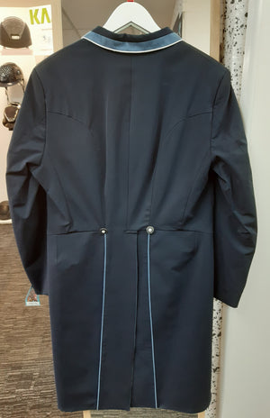 Men's Carl Dressage Tailcoat, Navy & Denim Suede