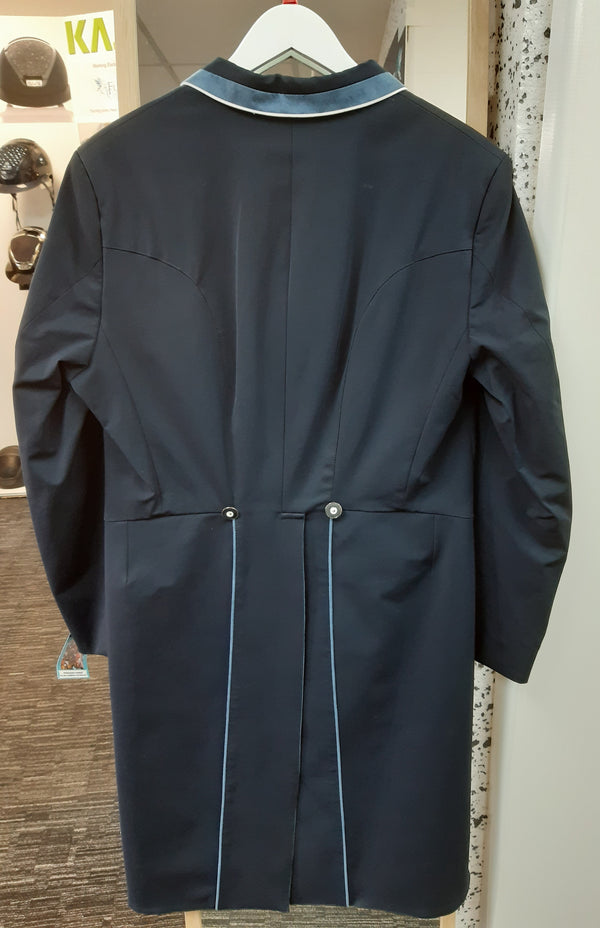 Men's Carl Dressage Tailcoat, Navy & Denim Suede