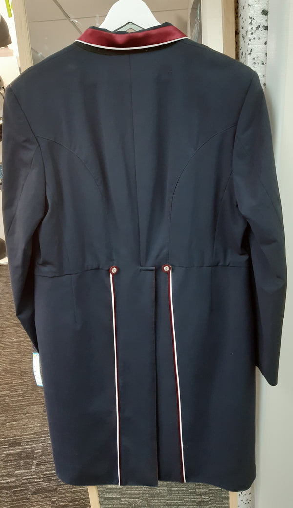 Ladies Isabell Dressage Tailcoat, Navy & Claret - RTW