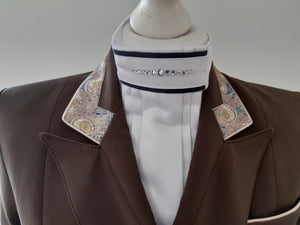 Ladies Isabell Dressage Tailcoat, Chocolate and Liberty peacock
