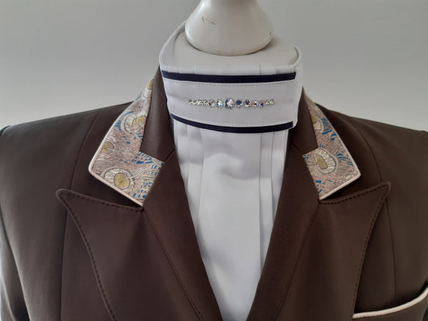 Ladies Isabell Dressage Tailcoat, Chocolate and Liberty peacock