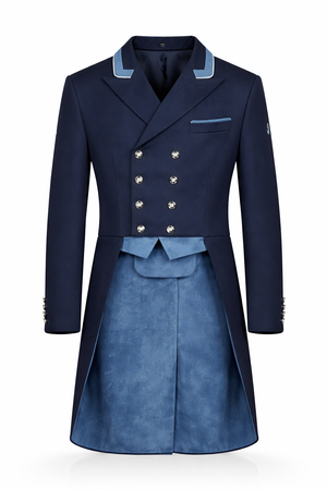 Men's Carl Dressage Tailcoat, Navy & Denim Suede - RTW