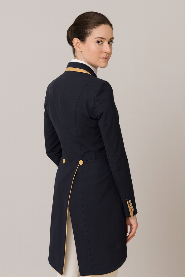 Sophie Single-Breasted Ladies Navy Tailcoat
