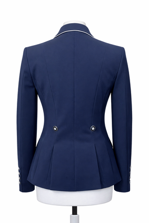 Ladies Gina Cutaway Short Jacket, Navy with Turquoise interchangeable points - RTW