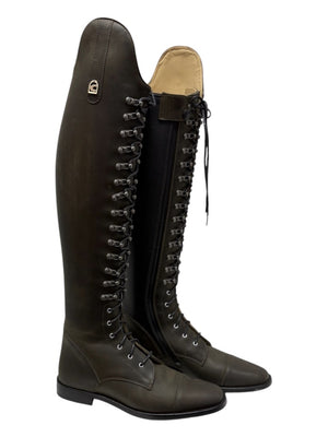 Cavallo Olive Green laced Dressage/Training Boot size UK 5.5