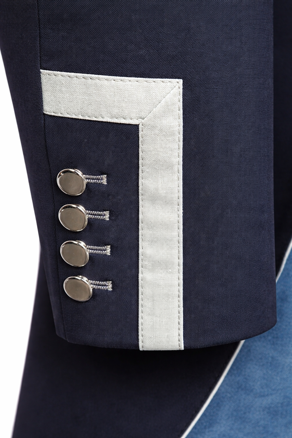 Men's Carl Dressage Tailcoat, Navy & Steel Grey - RTW