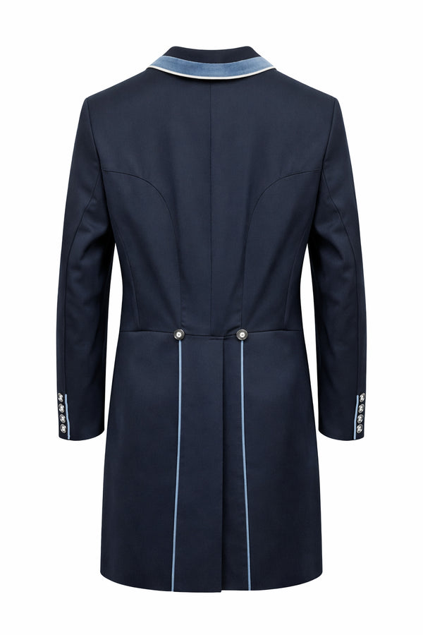 Men's Carl Dressage Tailcoat, Navy & Denim Suede - RTW