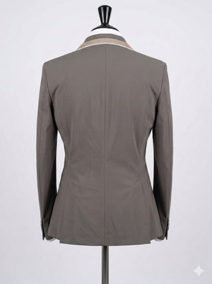 Cameron Short Jacket, Pebble and Coffee