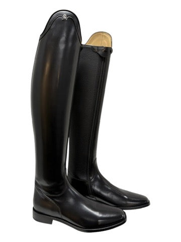 Mens Cavallo Black Semi Patent Boot UK 10 & 11