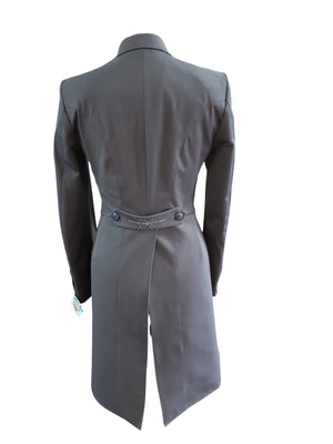 Ladies Isabell Dressage Tailcoat, Navy with Denim Swarovski crystal embellishments