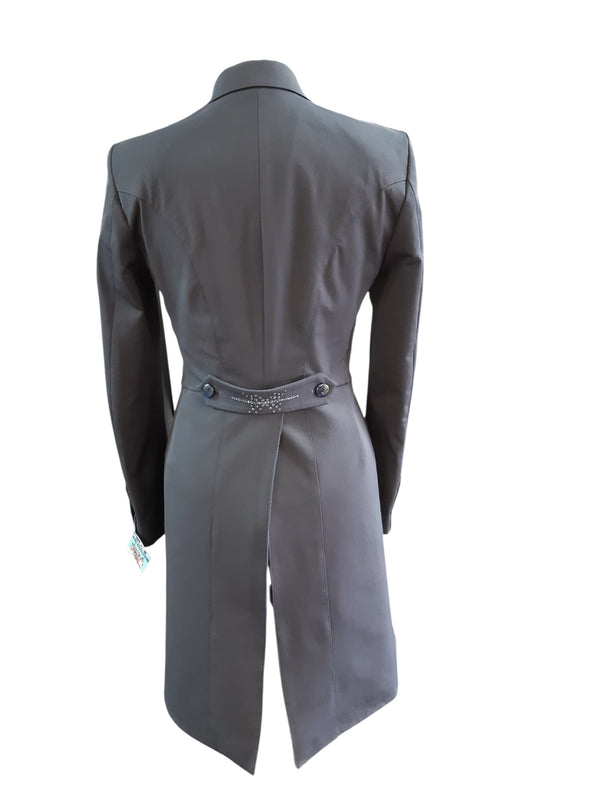 Ladies Isabell Dressage Tailcoat, Navy with Denim Swarovski crystal embellishments
