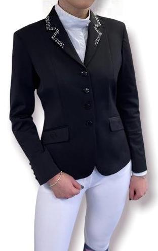 SALE - Ladies Charlotte Short Jacket with Crystal Lapels