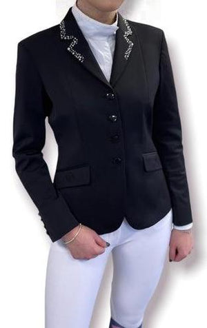 SALE - Ladies Charlotte Short Jacket with Crystal Lapels