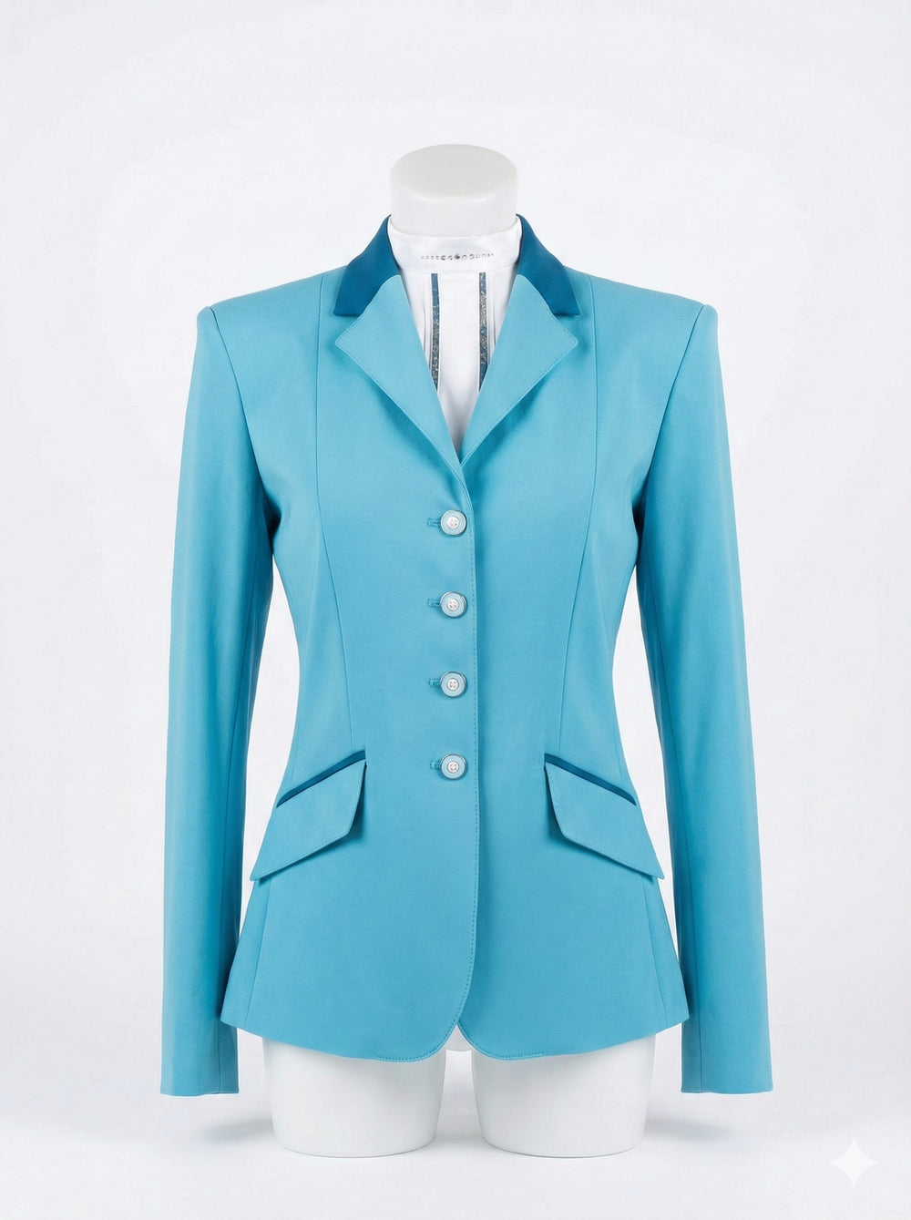 Ladies Charlotte Short Jacket - Azure and Teal