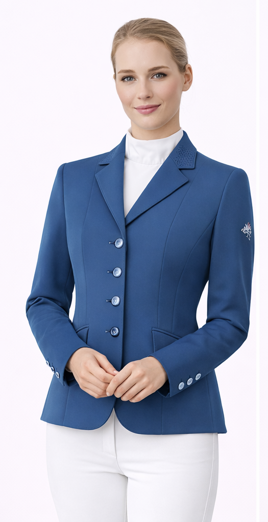 Ladies Charlotte Short Jacket, Classic blue