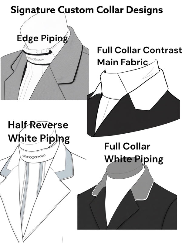Ladies Isabell Dressage Tailcoat, Silver Grey & Black