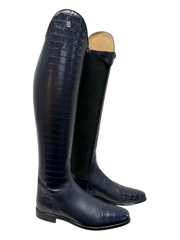 Cavallo Navy Croc Dressage Boot size UK6