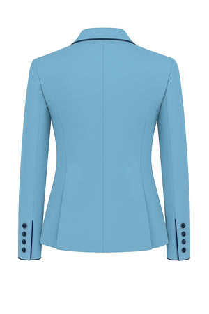 Ladies Charlotte Short Jacket, Baby Blue - Custom Measurements
