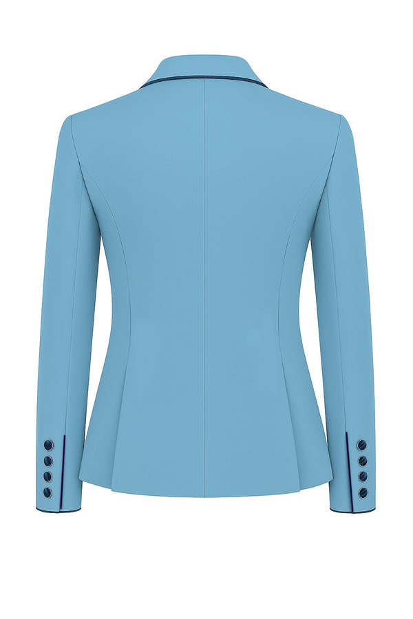 Ladies Charlotte Short Jacket, Baby Blue - Custom Measurements