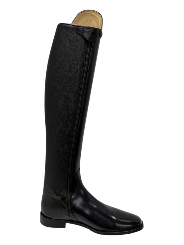 Mens Cavallo Black Semi Patent Boot UK 10 & 11