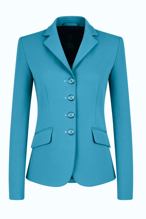 Ladies Charlotte Short Jacket, Azure - Custom measurements