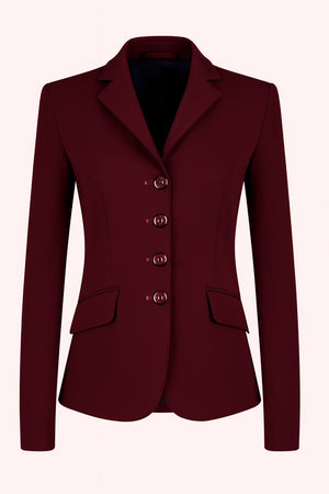 Ladies Charlotte Short Jacket, Claret - Custom measurements