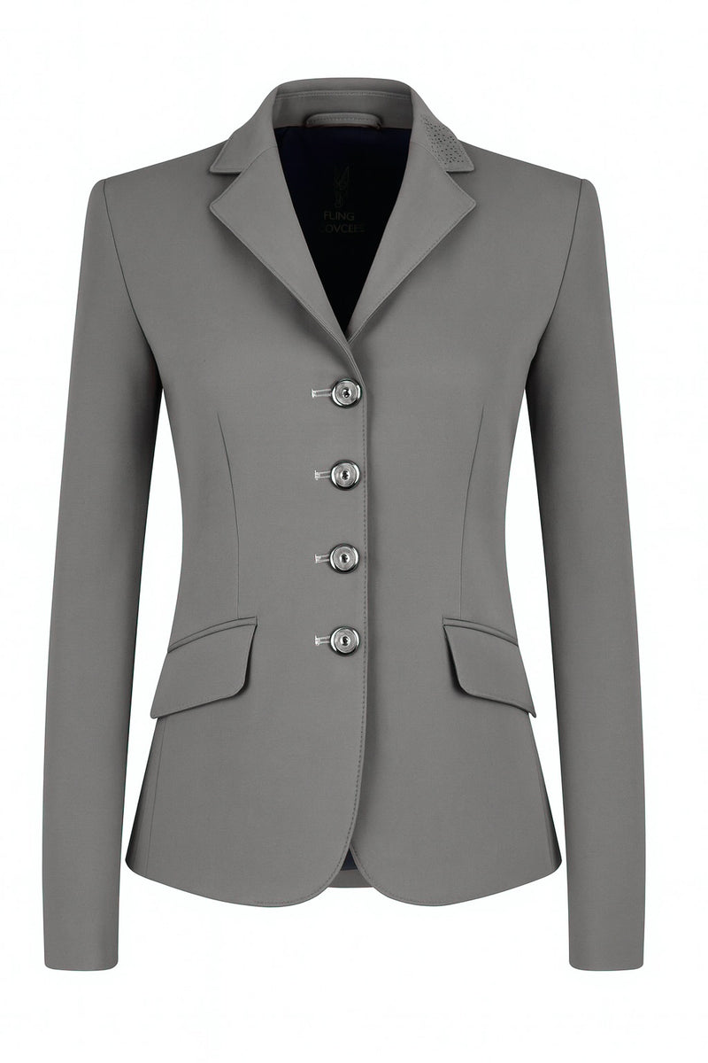 Ladies Charlotte Short Jacket, Classic Grey