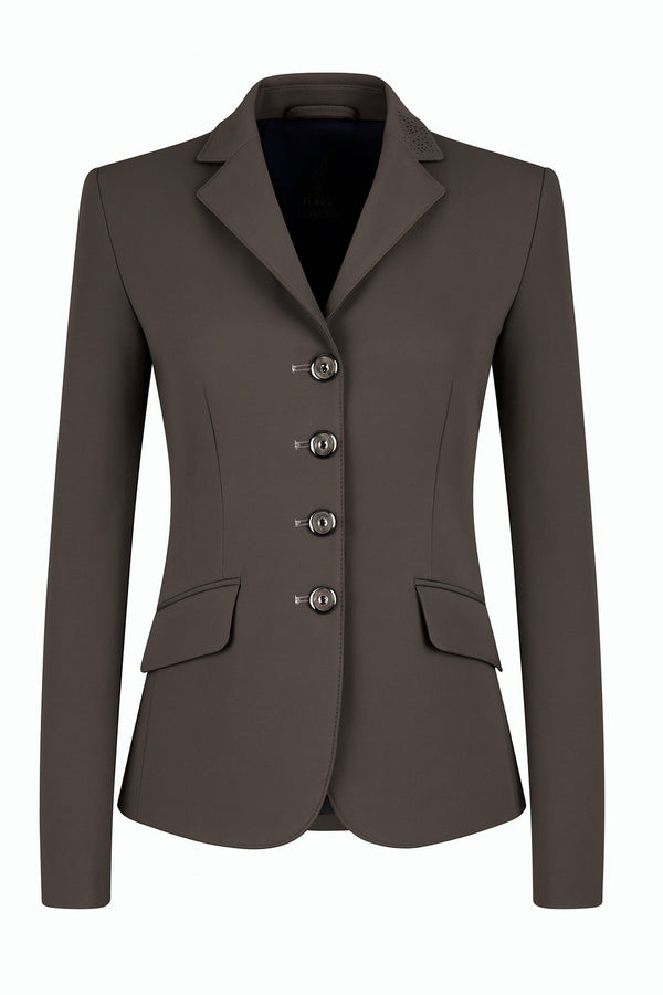 Ladies Charlotte Short Jacket, Pebble - Custom Measurements