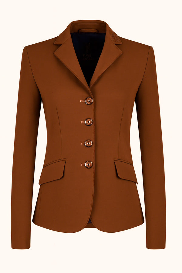 Ladies Charlotte Short Jacket, Rust - Custom measurements
