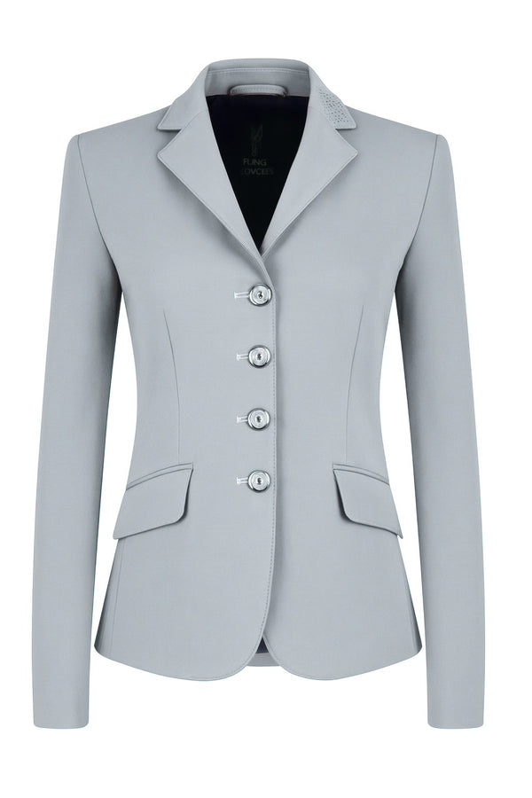 Ladies Charlotte Short Jacket, Silver Grey