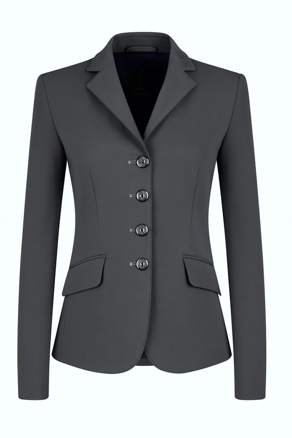 Ladies Charlotte Short Jacket, Slate Grey