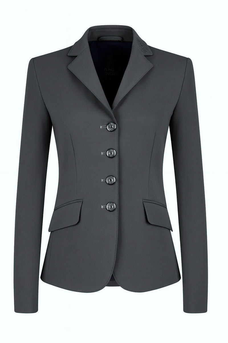 Ladies Charlotte Short Jacket, Slate Grey
