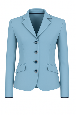 Ladies Charlotte Short Jacket, Baby Blue - Custom Measurements