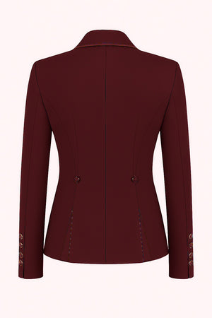 Ladies Charlotte Short Jacket, Claret - Custom measurements
